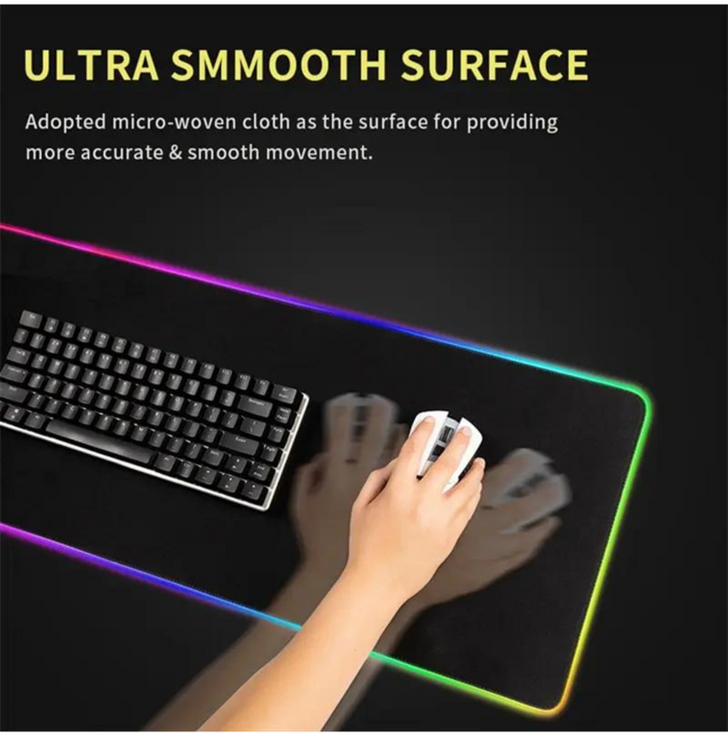 Dragon Glow XXL: LED-Backlit Gaming Mouse Pad