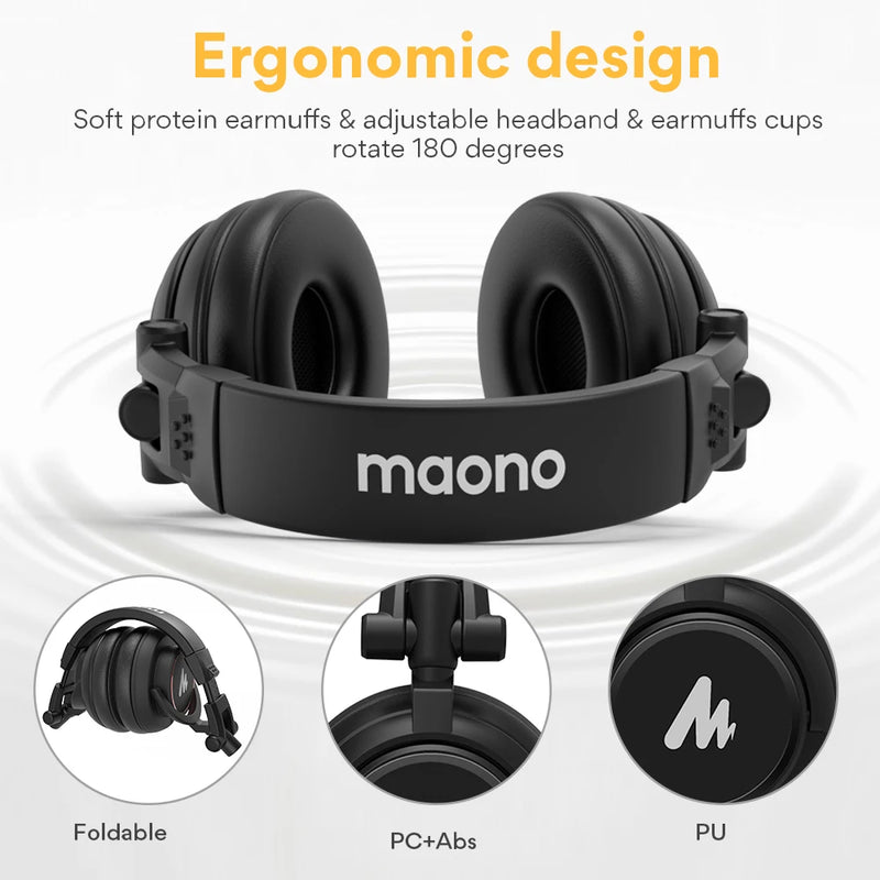 Maono MH601/ MH501 Auriculares para monitor de estudio