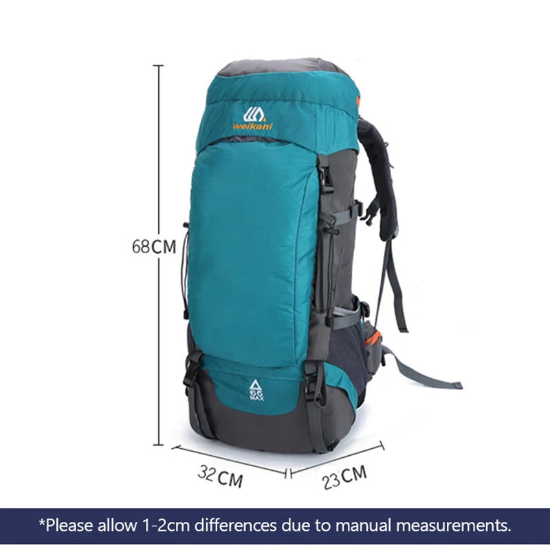 65L Outdoor Adventure Backpack - Waterproof & Durable - Vibe Gadget