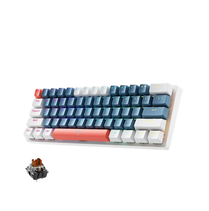 Machenike K500-B61: teclado compacto para juegos RGB de 61 teclas