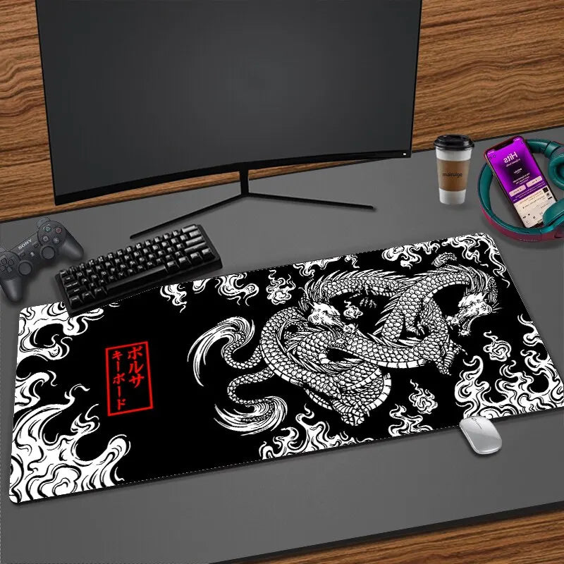 Japanese Dragon XXL Gaming Mousepad - Speed Desk Mat