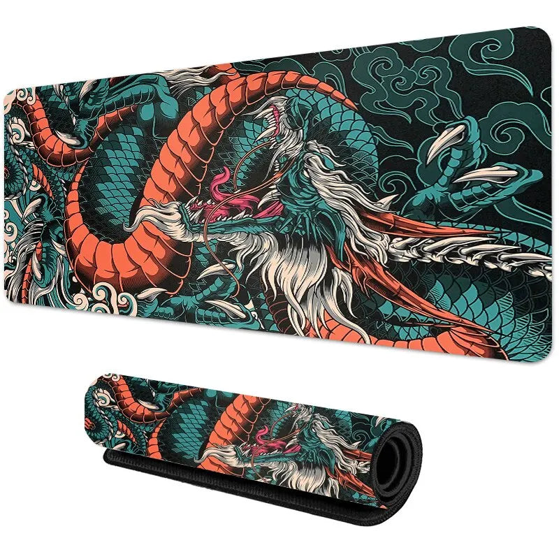 Alfombrilla de ratón para juegos Japanese Dragon XXL - Alfombrilla de escritorio Speed