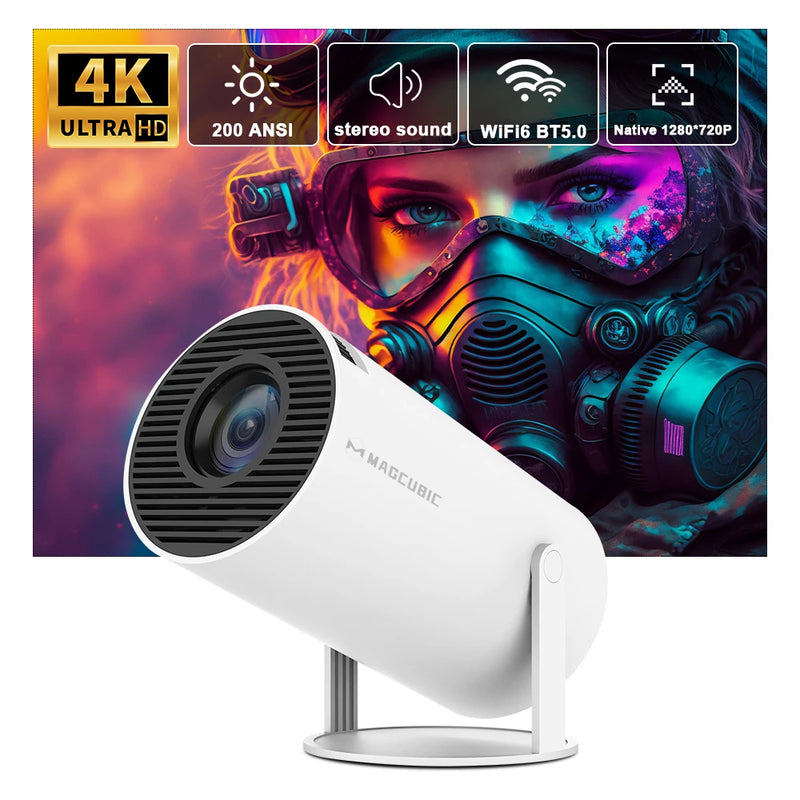 Transpeed 4K Android 11 Projector: Dual Wifi6, 200 ANSI - Vibe Gadget