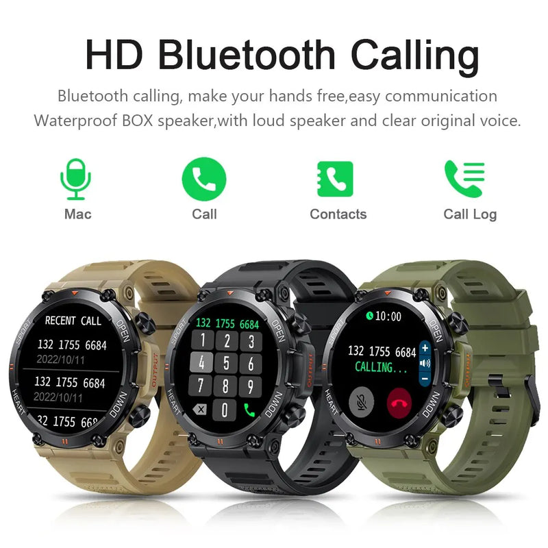 Melanda K56 Smartwatch: HD Bluetooth Call, Fitness Tracker