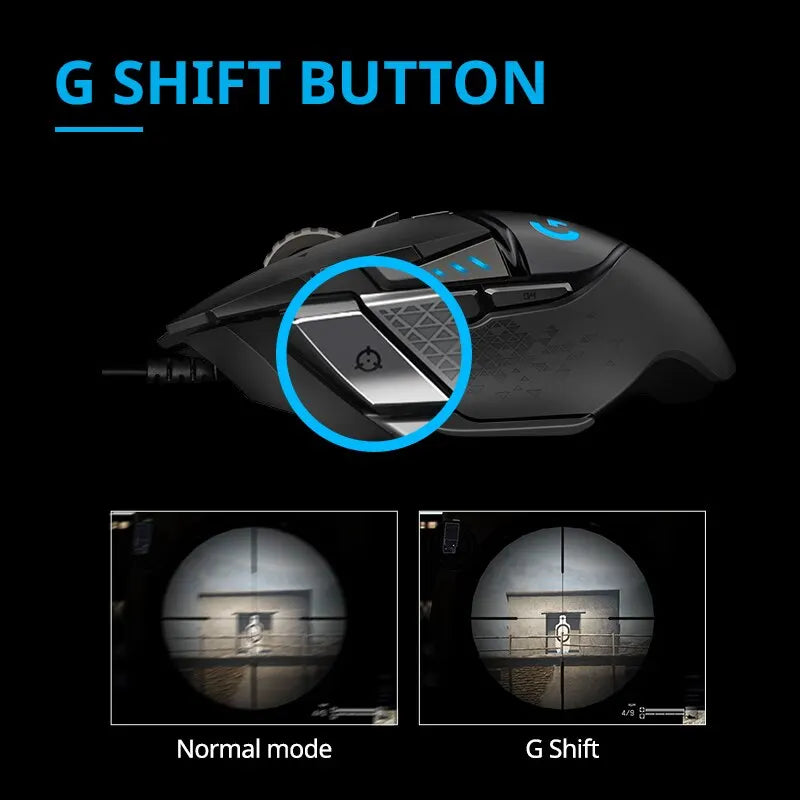 Ratón para juegos Logitech G502 Hero/SE