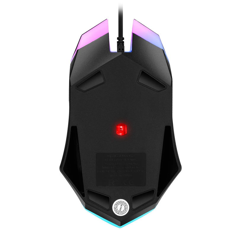 SKYLION F1 Wired 3-Key Mouse: Colorful Lighting for Windows and iOS