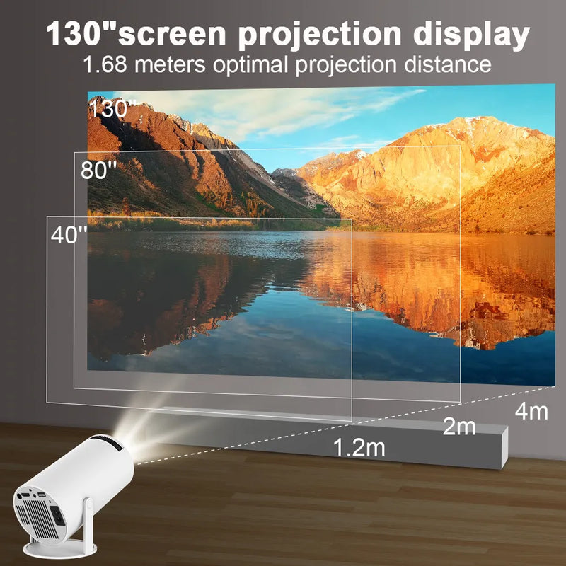 Transpeed 4K Android 11 Projector: Dual Wifi6, 200 ANSI - Vibe Gadget