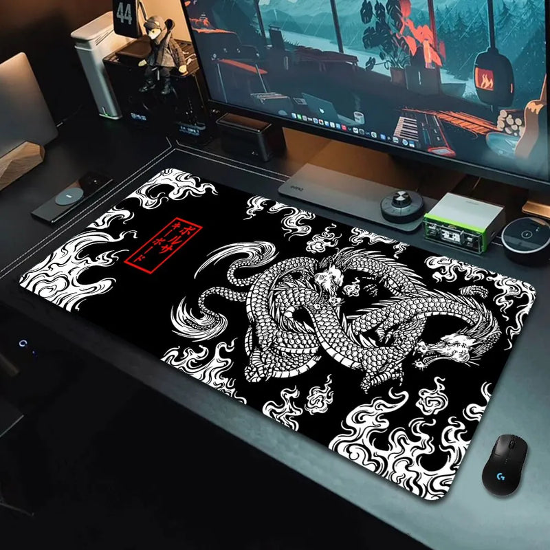 Japanese Dragon XXL Gaming Mousepad - Speed Desk Mat