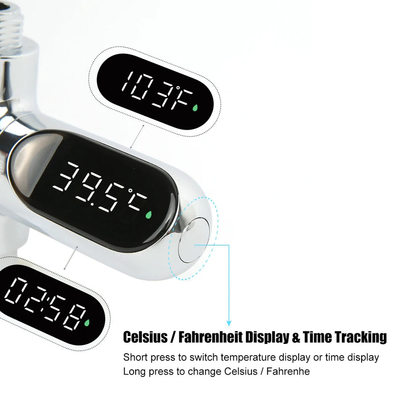 Hot Tub & Shower LED Water Temperature Monitor