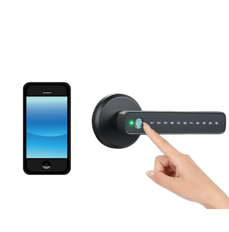 Smart Fingerprint Door Lock with App Control & Remote Unlock