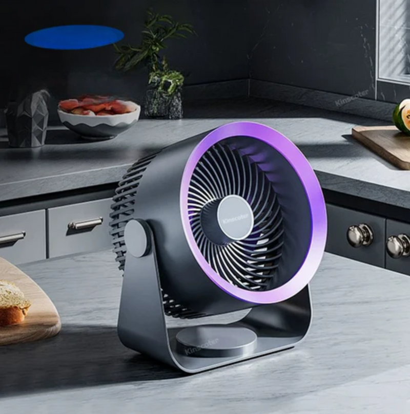 Ventilador eléctrico KINSCOTER: multifuncional, portátil, silencioso